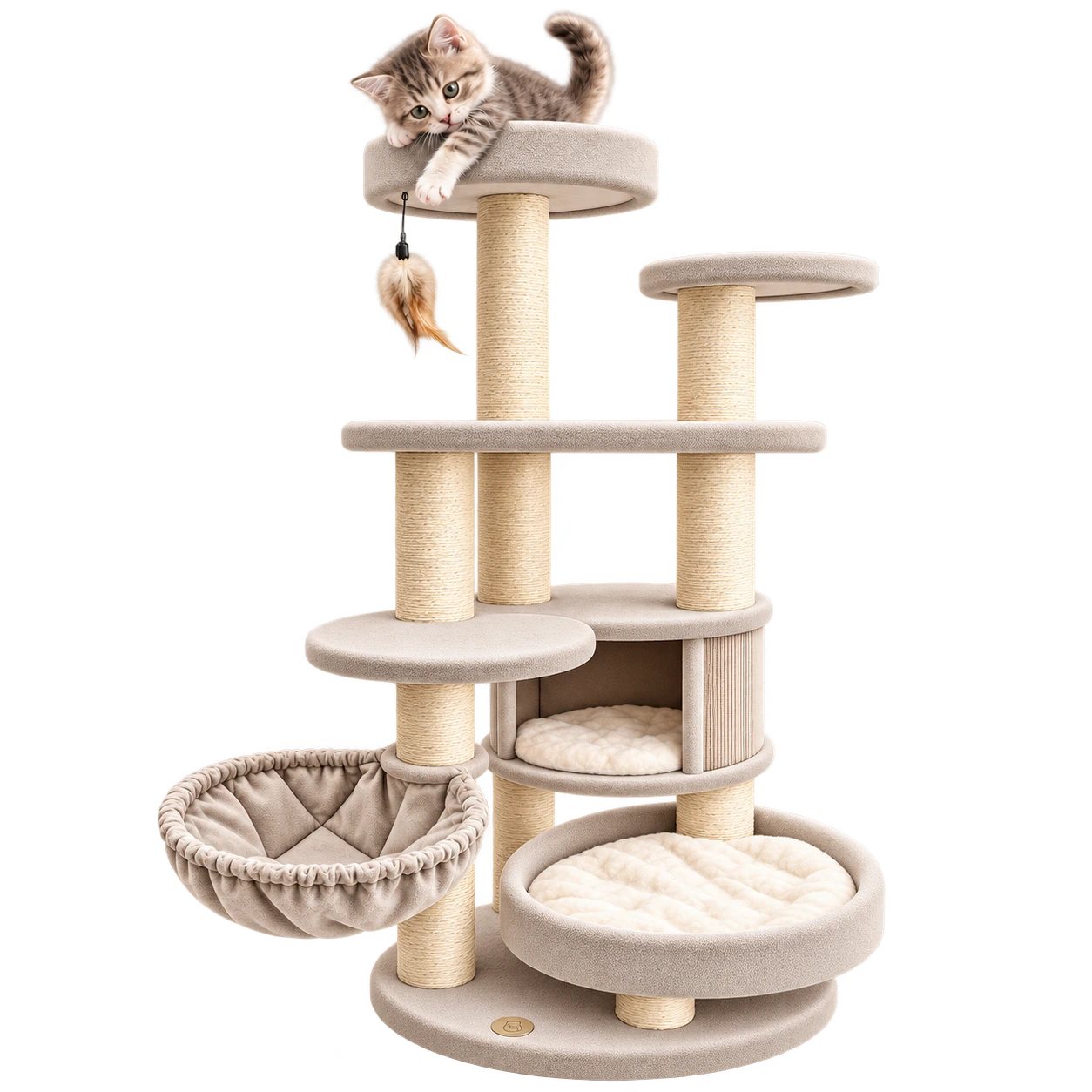 CAT ESSENTIALS 猫の日用品 · 花苞型キャットタワー